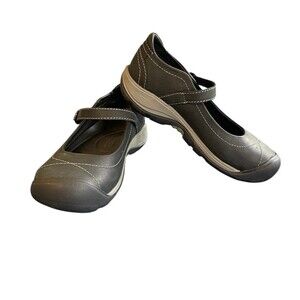 Keen Womens Shoes Presidio MJ Size 6.5 m Brown Mary Jane Loafer Perfect EUC